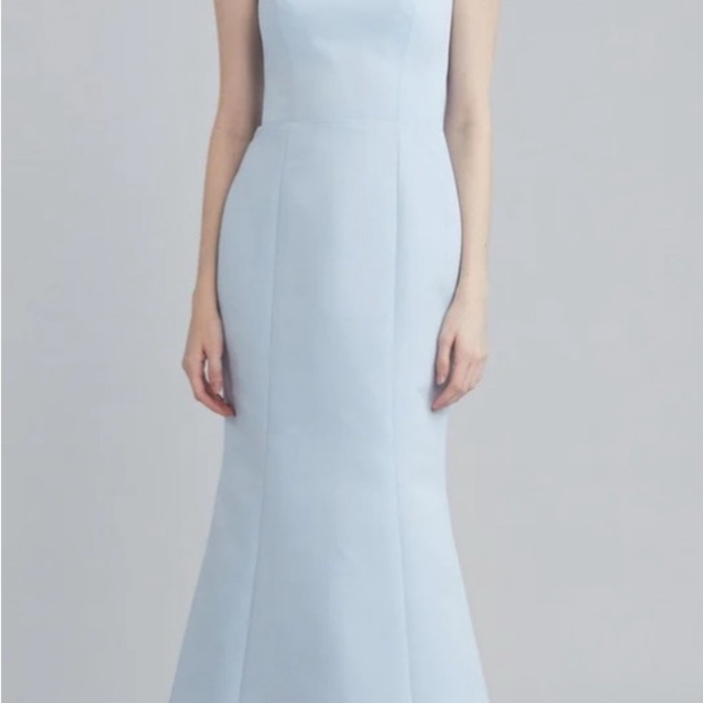 Amsale Ida Ice Blue Bridesmaids Dress